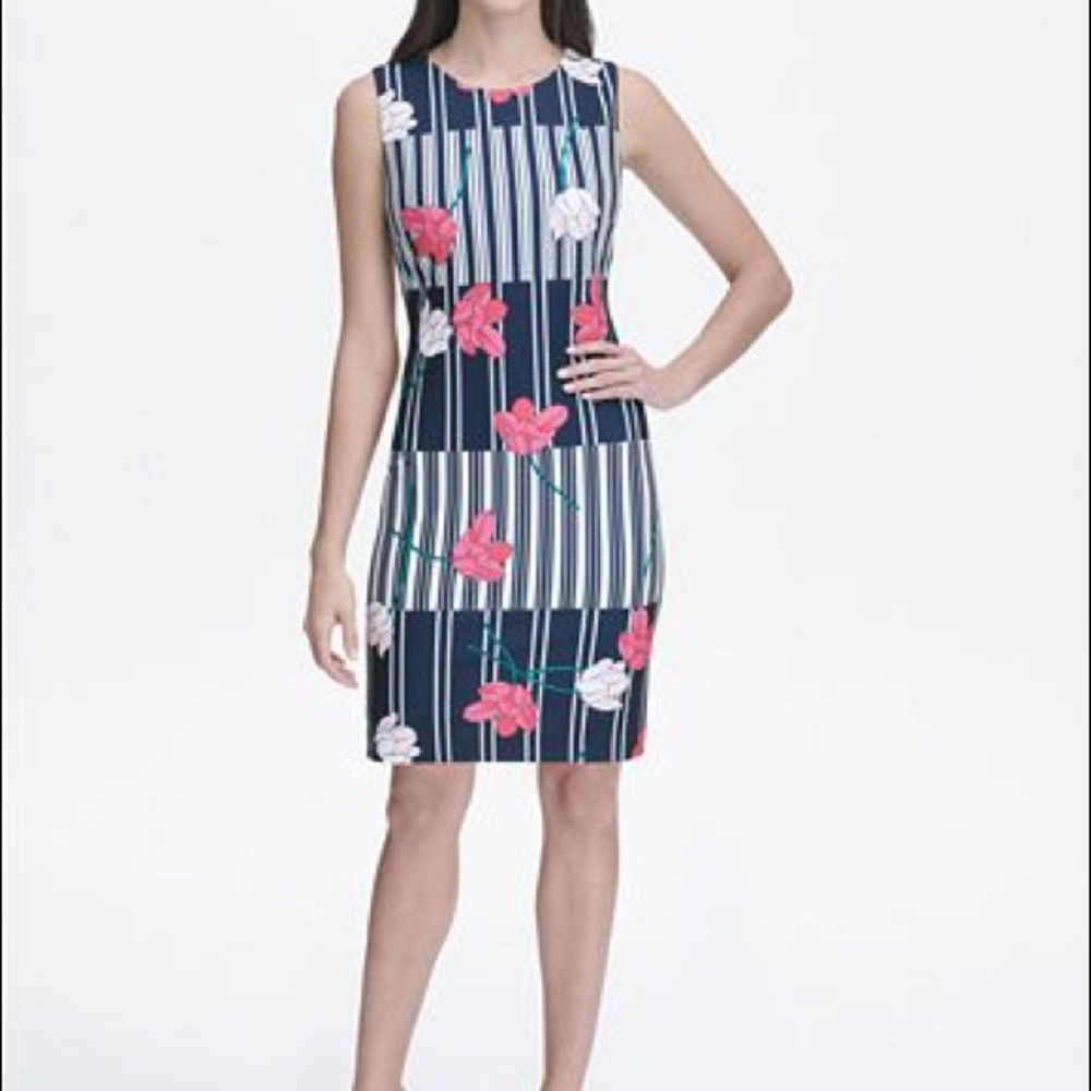 NWT Tommy Hilfiger floral print scuba dress size 4